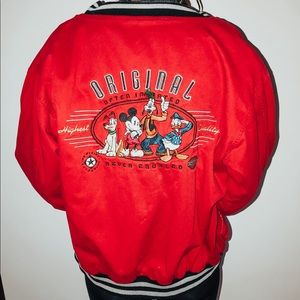 Vintage Disney Embroidered Bomber Jacket